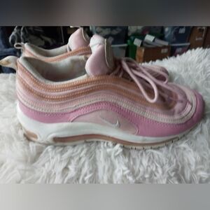 Nike Airmax 97 premium tricolor Pink Striped mesh upper running sneakers 8